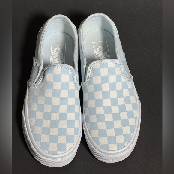 Vans Slip-On Checkerboard Baby Blue - Picture 3 of 5